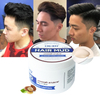 Pâte de cheveux des hommes de texture douce de logo fait sur commande aucune argile mate de boue de cheveux d'éclat pour les cheveux