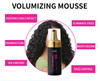 Mousse de tressage de protéines de blé avec Logo personnalisé, Mousse de bouclage de cheveux sans frisottis pour cheveux naturels