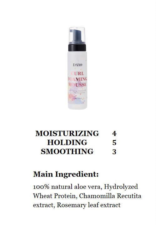 7. Mousse capillaire DARO Enhance Curl